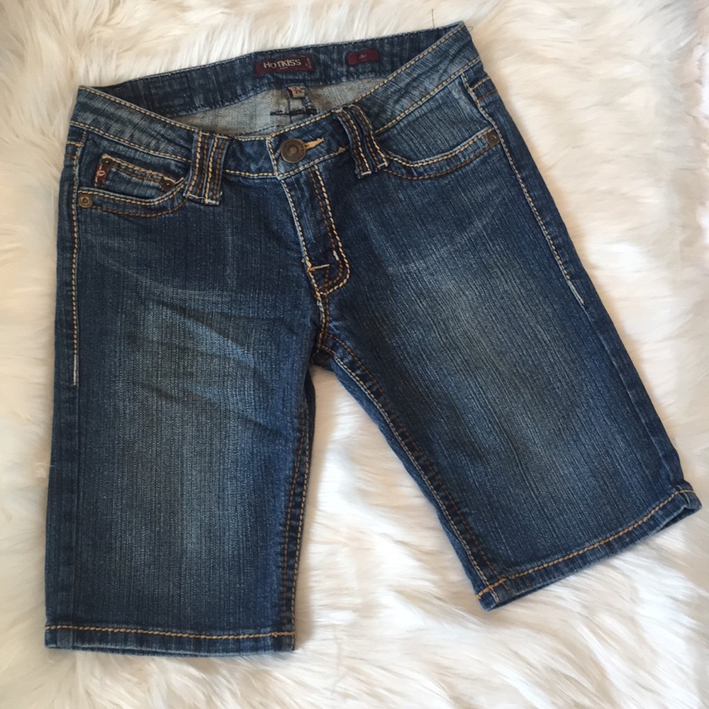 Hot Kiss Denim Bermuda Shorts
